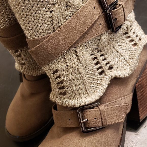 🌞VENUS sweater boots cable knit - Picture 3 of 16